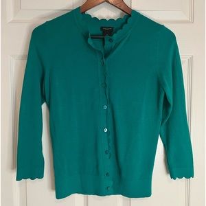 Ann Taylor Green Cardigan